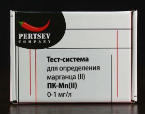 Тест-система для определения марганца (II) 0-1 мг/л Pertsev Co.