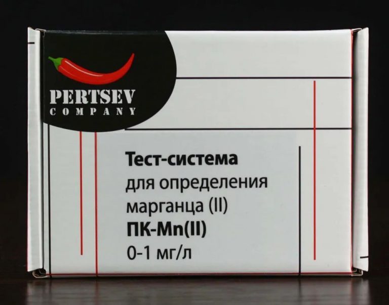 Тест-система для определения марганца (II) 0-1 мг/л Pertsev Co.